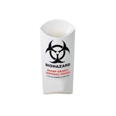 Bel-Art BioHazard Sharps Pouch, 200/pk, 200PK H13234